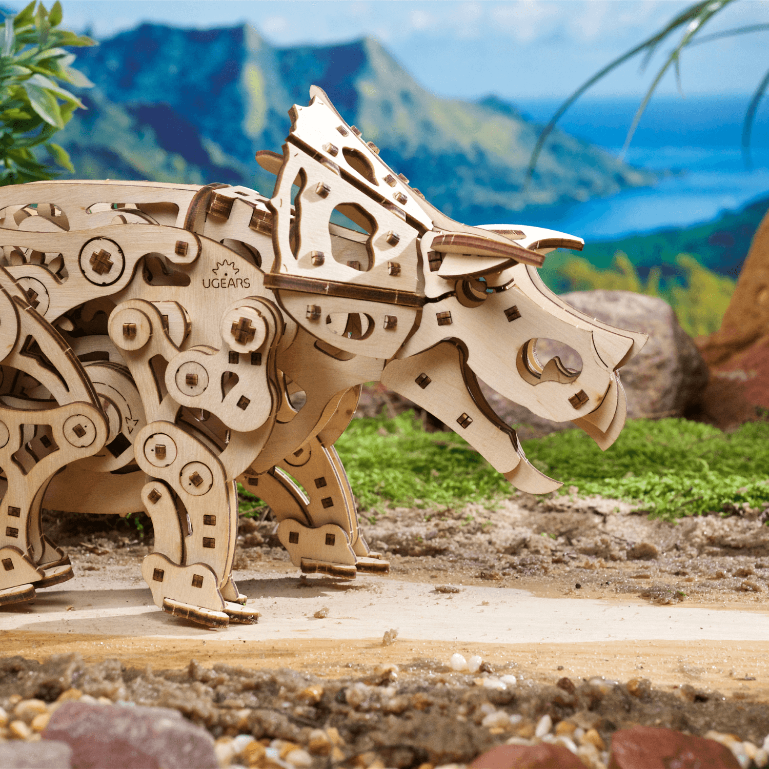 Triceratops 3D Puzzle Ugears