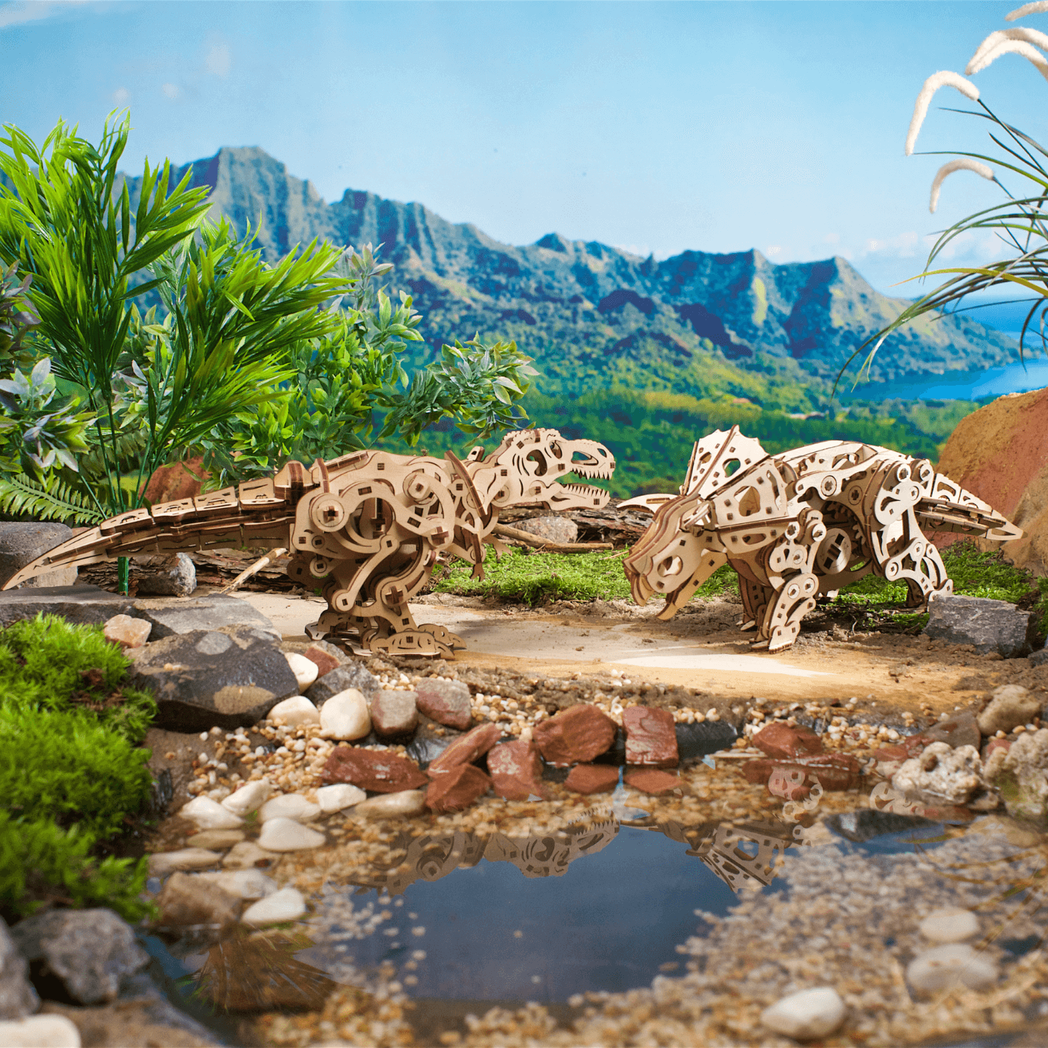 Triceratops 3D Puzzle Ugears
