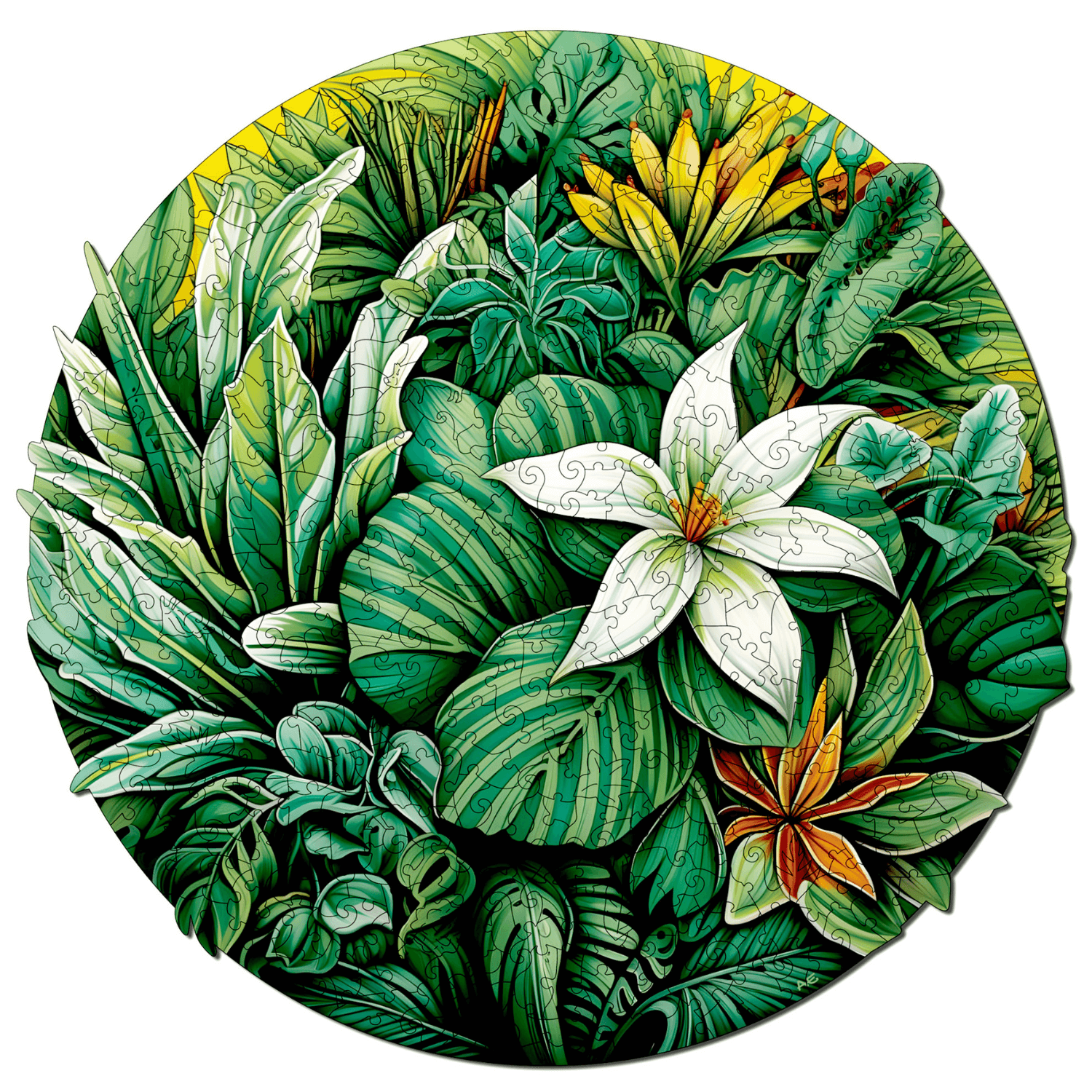 Oasis tropicale | Puzzle en bois Mandala MagicHolz