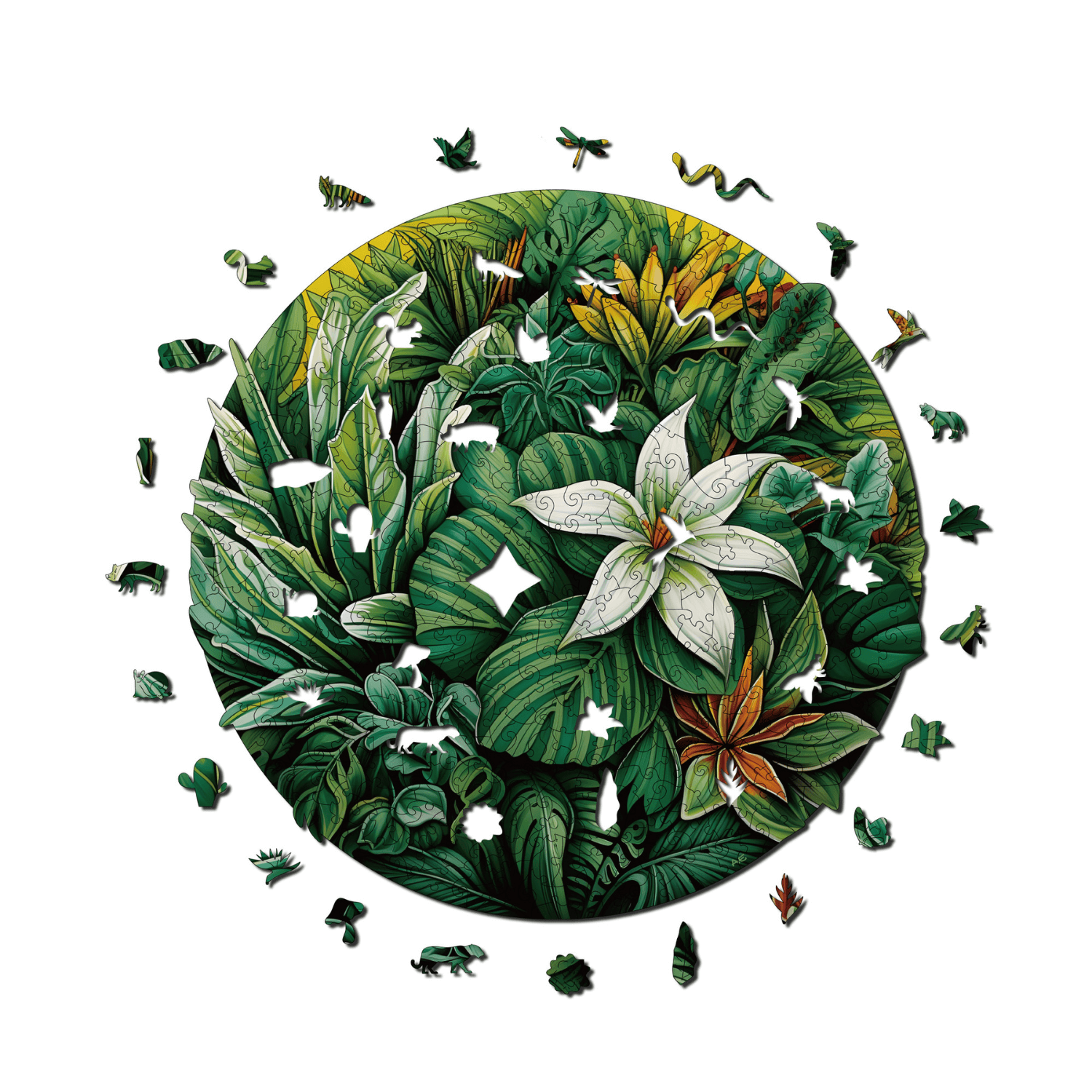 Oasis tropicale | Puzzle en bois Mandala MagicHolz