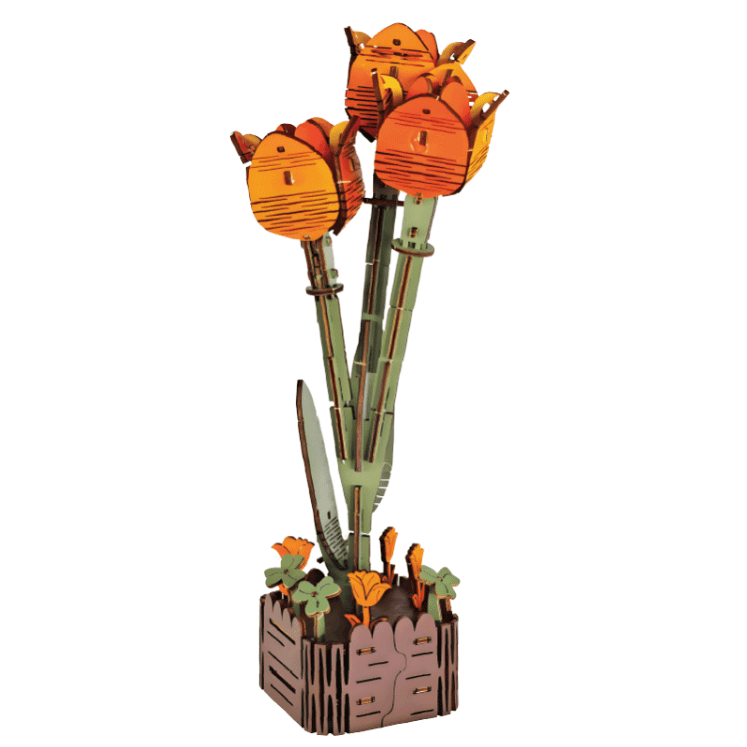 MaHo Flowers | Craft your own blossoms 3D puzzle MagicHolz Tulip