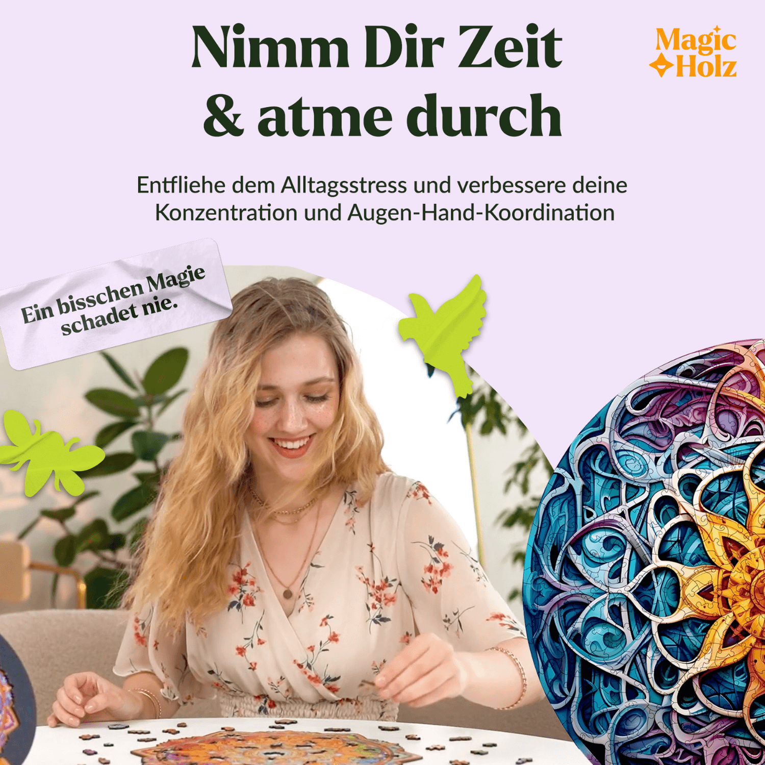 Richesse infinie | Puzzle en bois Mandala MagicHolz