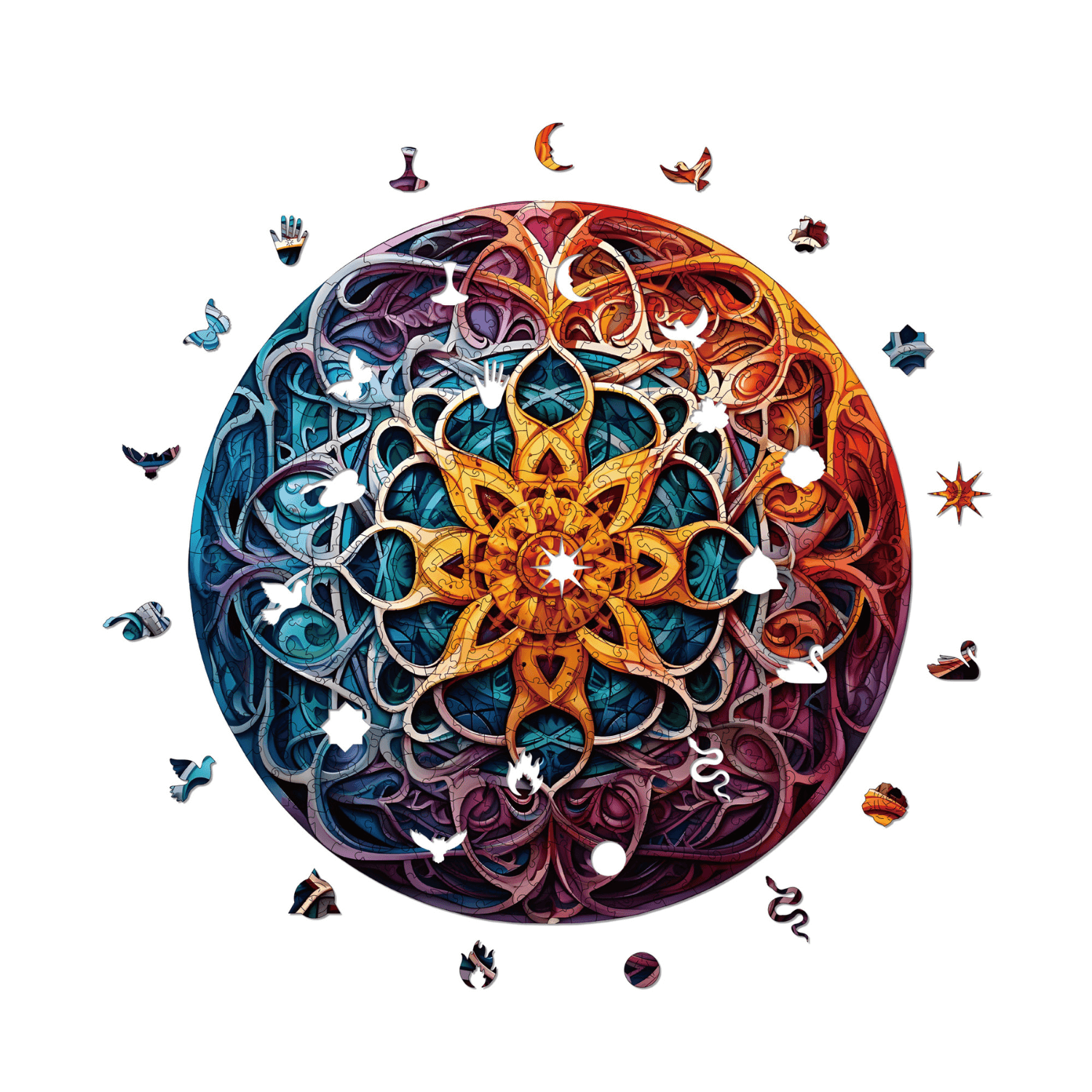 Richesse infinie | Puzzle en bois Mandala MagicHolz