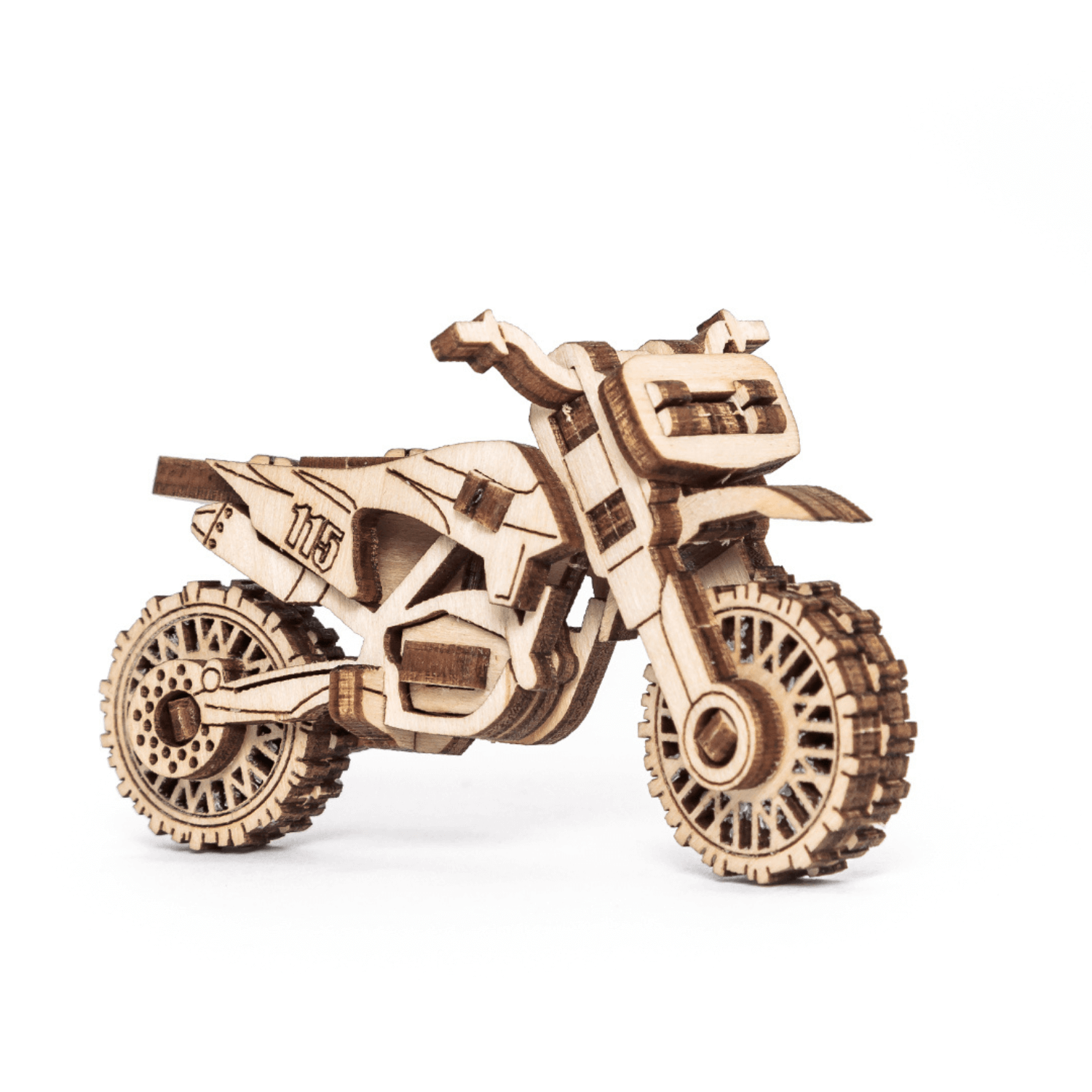 Action-Vehicle Set-Puzzle mécanique en bois-Eco-Wood-Art--