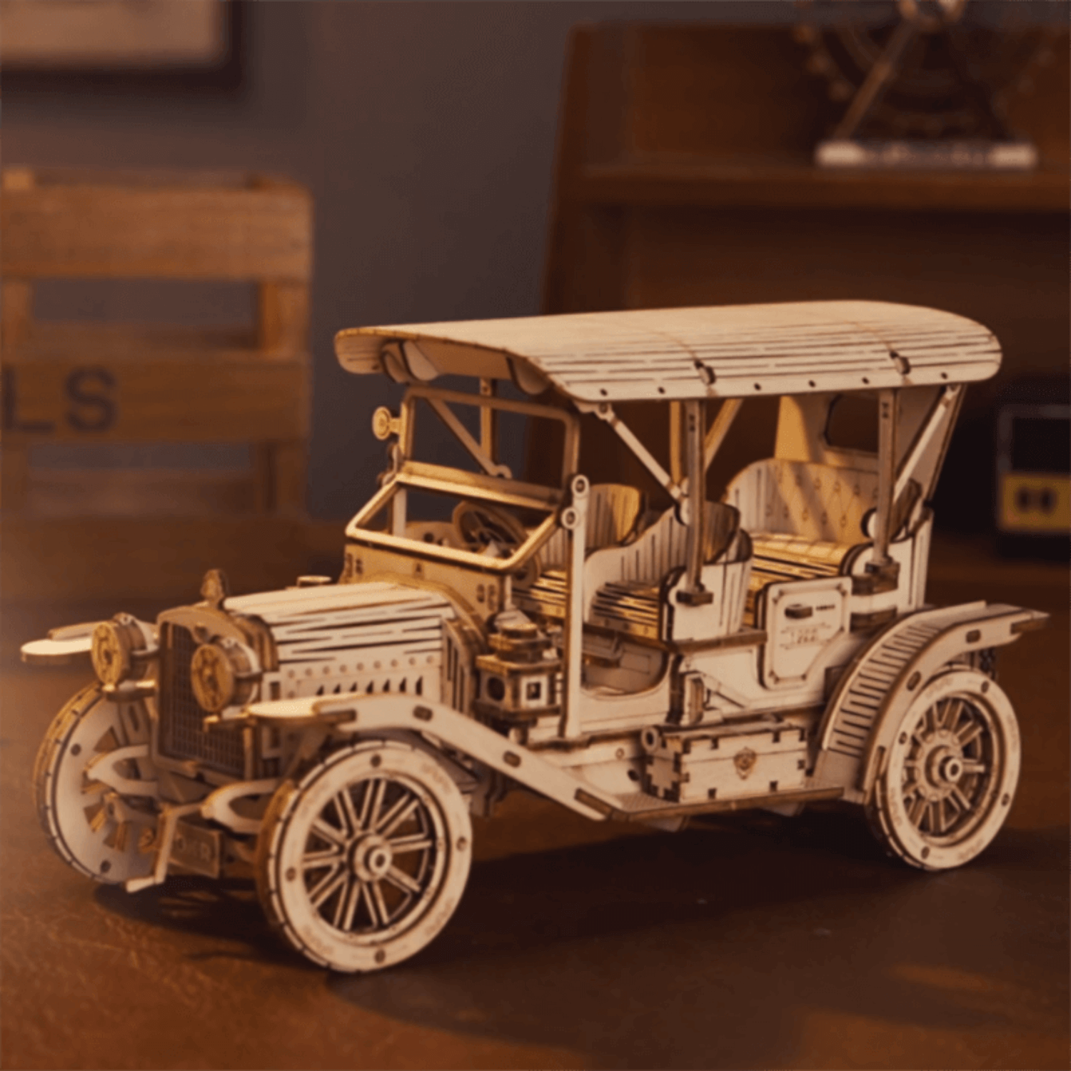 Vintage Auto l ROKR-3D Puzzle-Robotime--