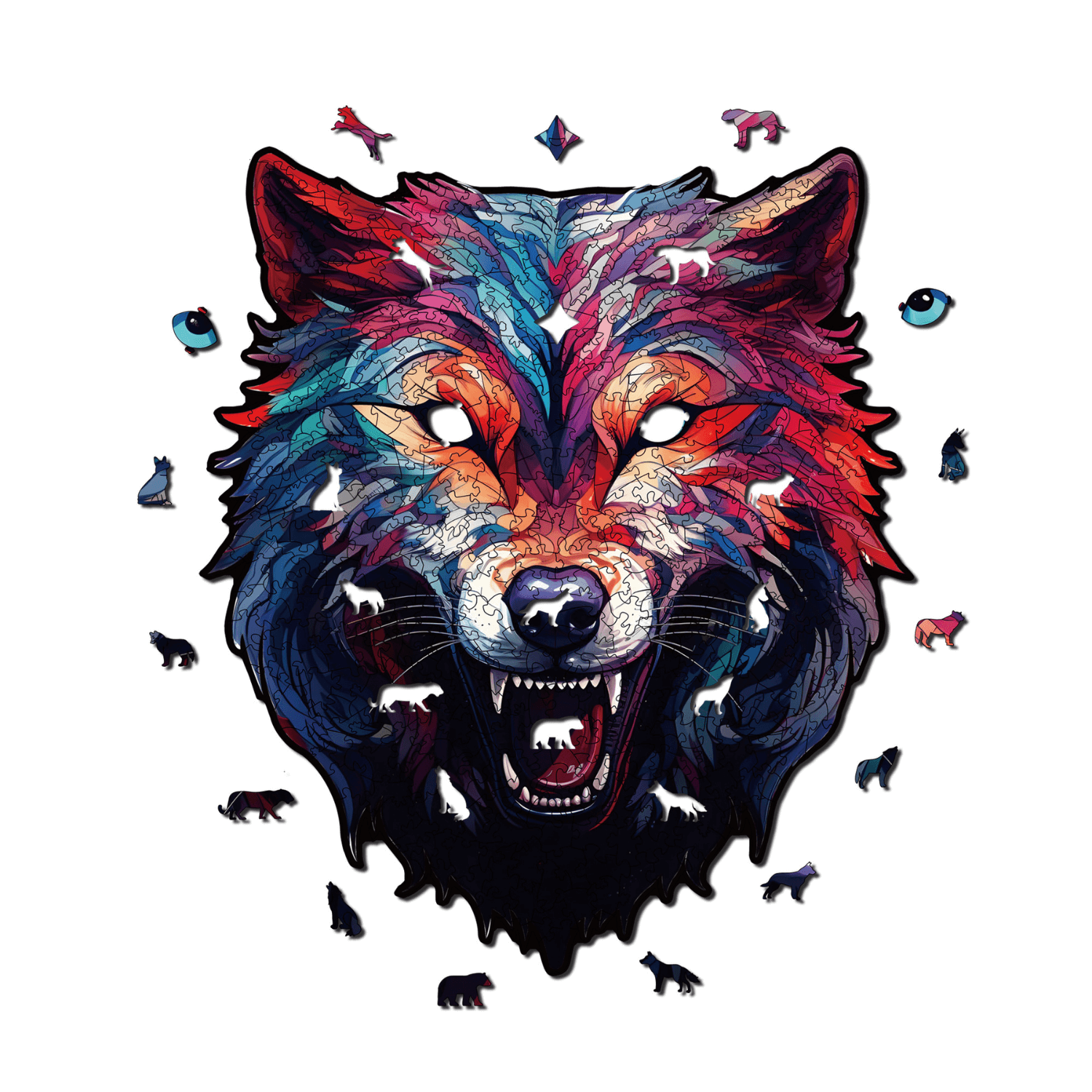 Wächter des Rudels | Wolf Holzpuzzle MagicHolz