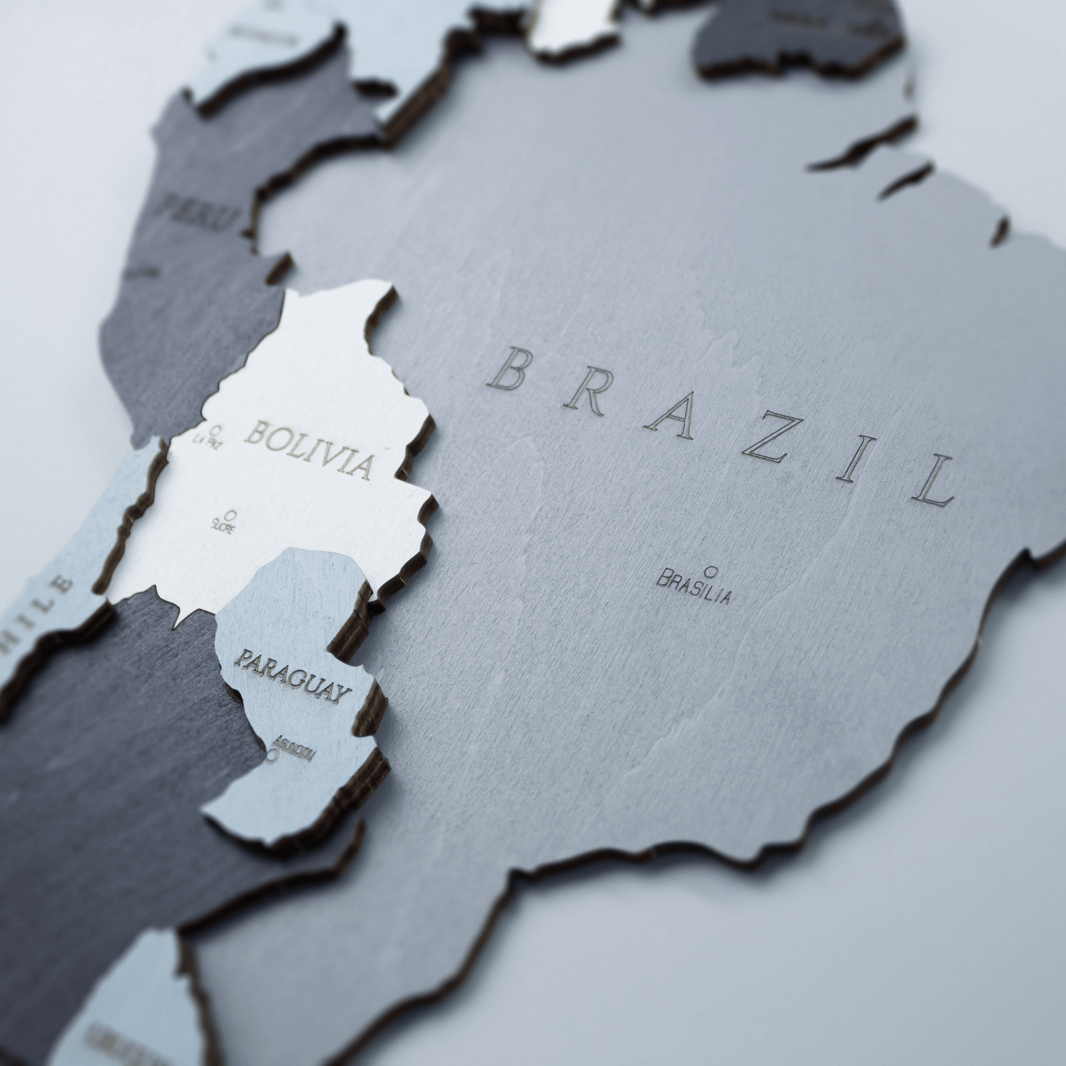 Mehrfarbige Holz Weltkarten Wandpuzzle Eco-Wood-Art