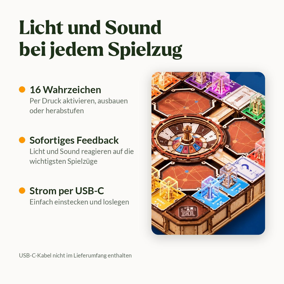 Fortune Quest Brettspiel aus Holz Mechanischer Bausatz Robotime