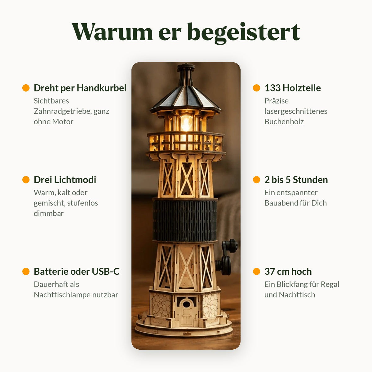 Luminous Lighthouse Mechanical Kit by MagicHolz