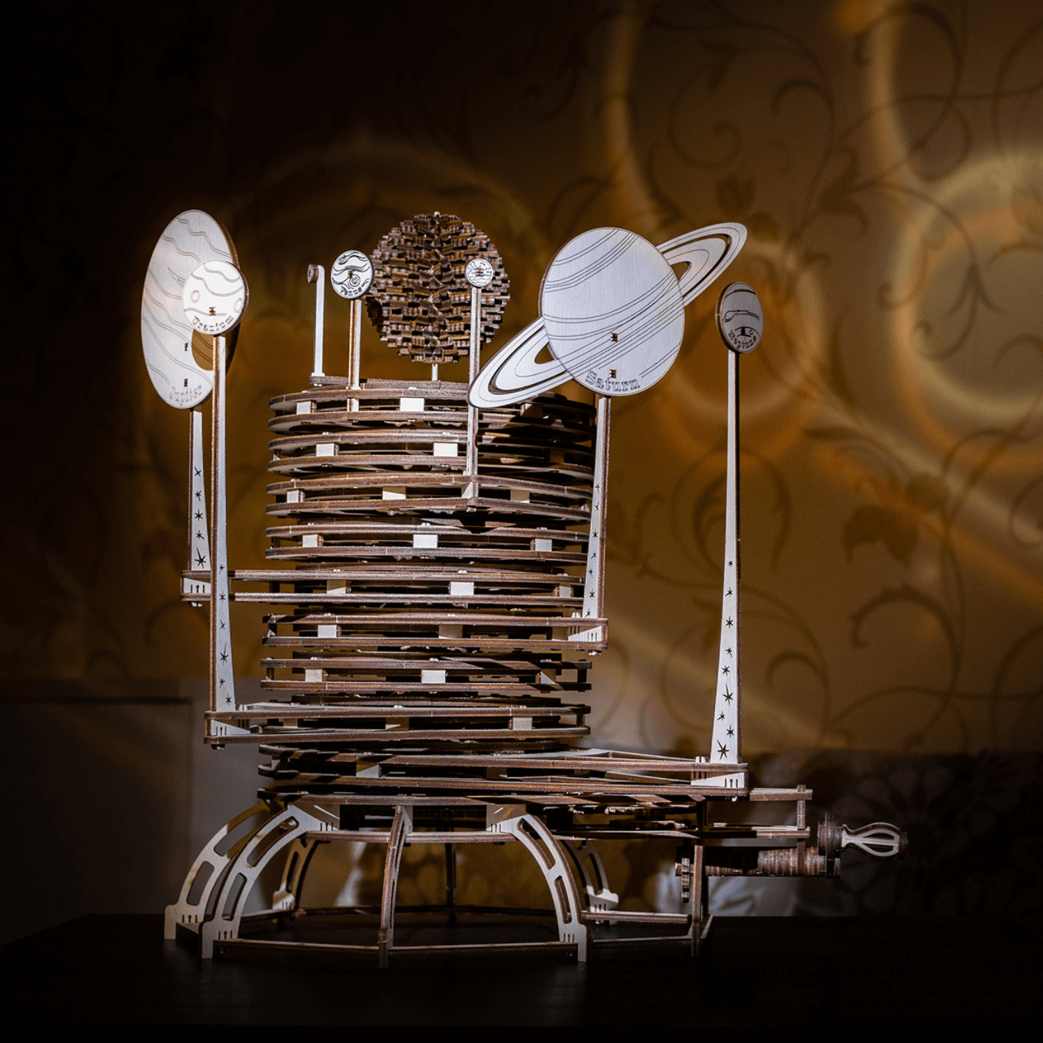 Planetarium l Mechanisches Holzpuzzle Mechanisches Holzpuzzle Eco-Wood-Art