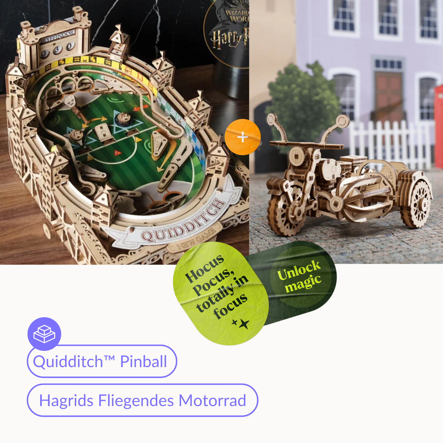 Quidditch™ Pinball | Harry Potter Mechanisches Holzpuzzle Ugears