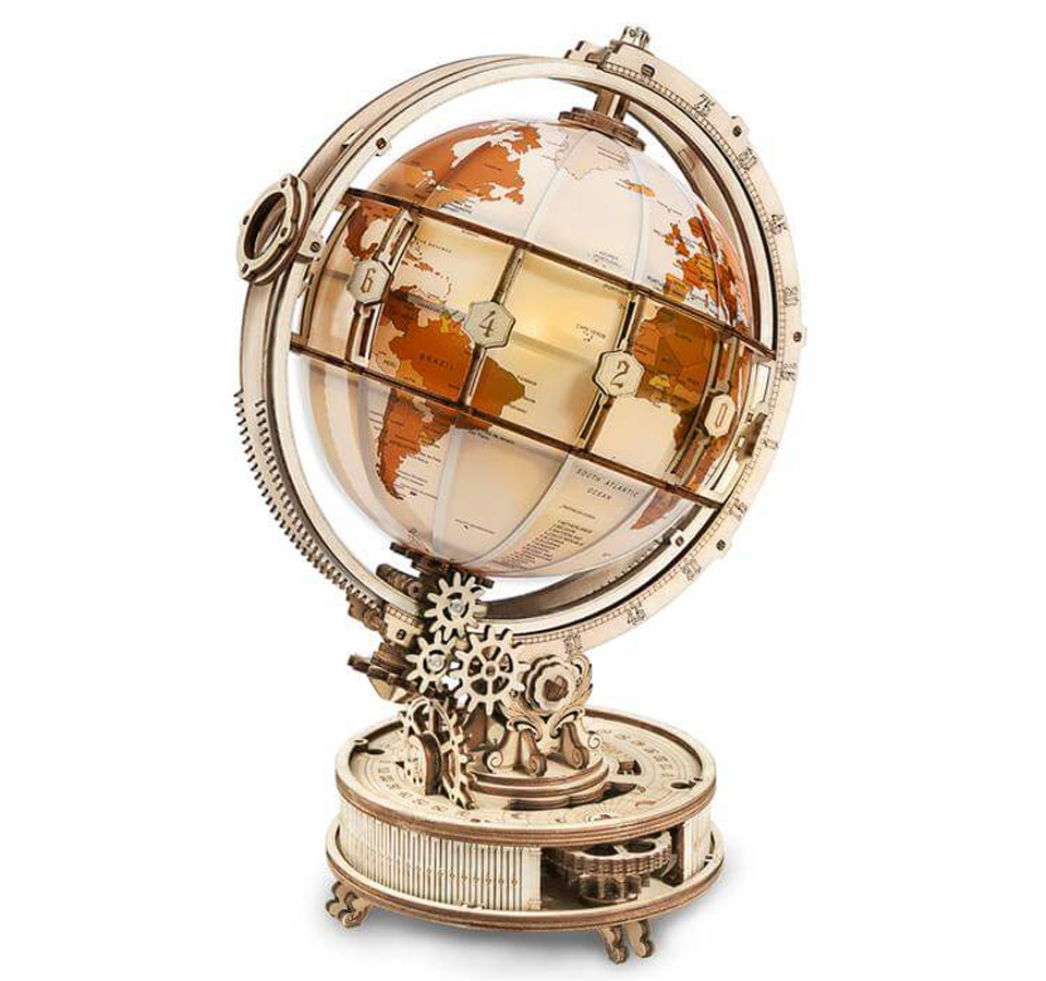 Luminous Globe Mechanical Wooden Puzzle Robotime