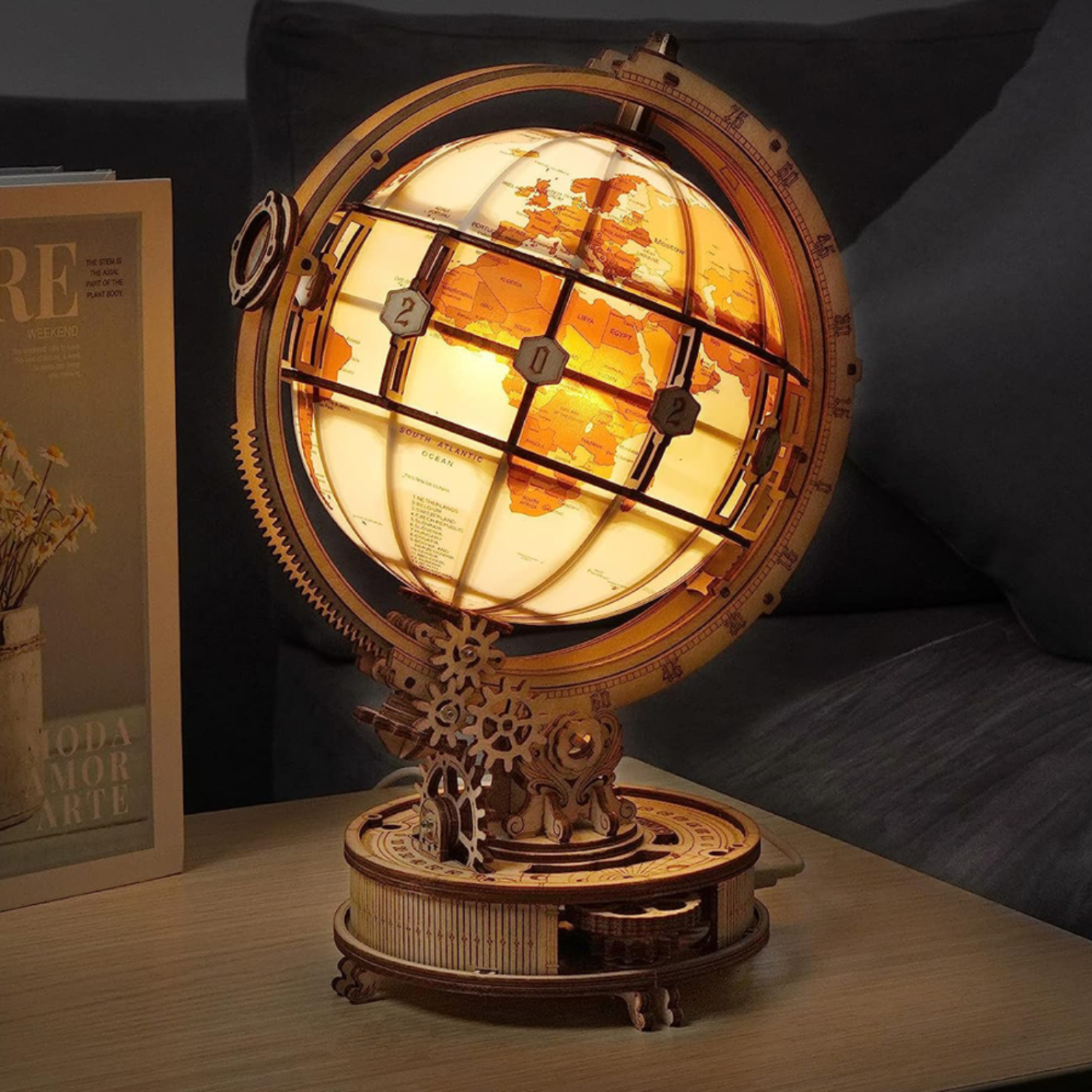 Luminous Globe Mechanical wooden puzzle Robotime Luminous Globe