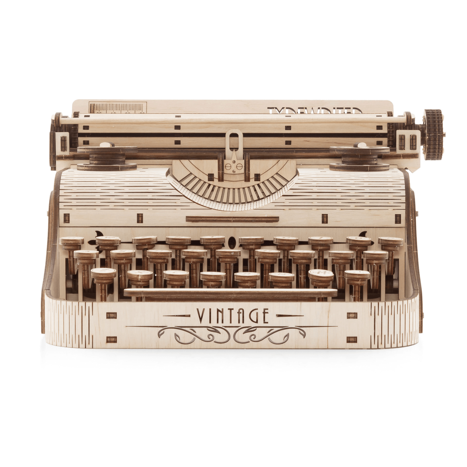 Typewriter Mechanical wooden puzzle Eco-Wood-Art