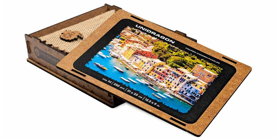 Italienische Riviera-Holzpuzzle-Unidragon--