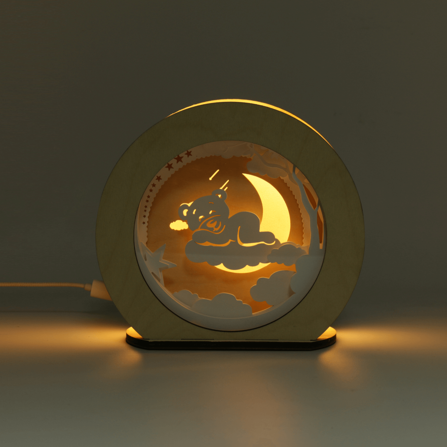 3D night light made of wood l MagicLights-Night lights & indirect MagicHolz
