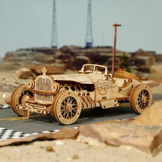 Dewenwils Car En Bois Construire - 3d Puzzle Maquette Bois - Maquette  Mcanique Pour Des Enfants Et Des Adulte (grand Prix Car)