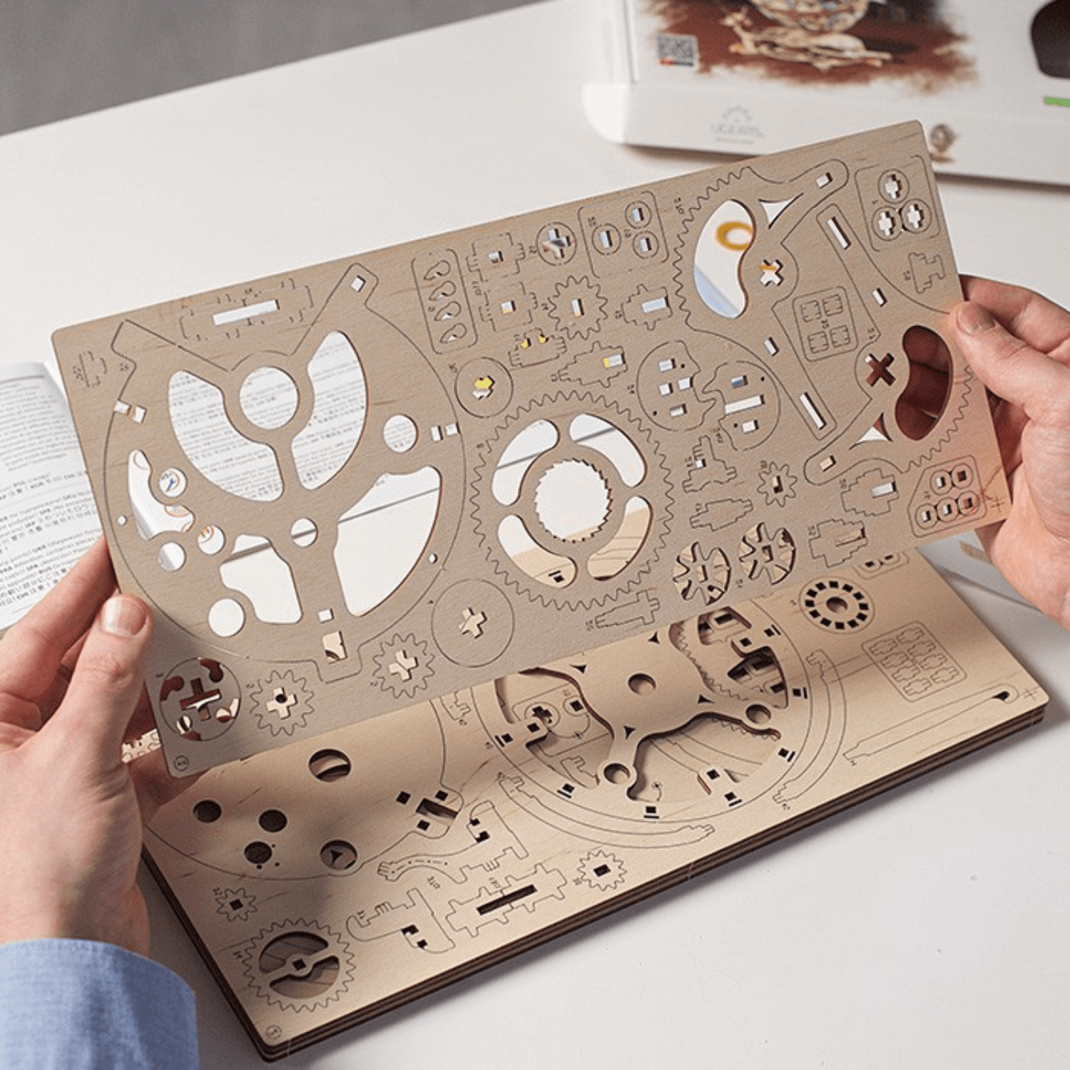 Globus-Mechanisches Holzpuzzle-Ugears--