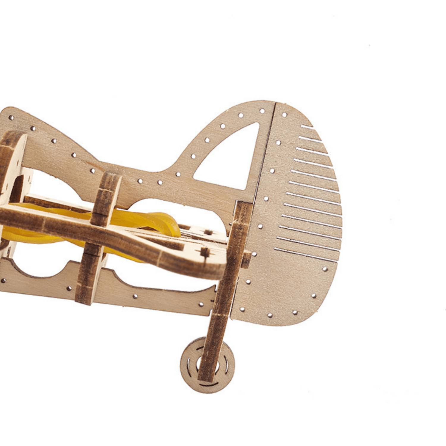 Mini biplan puzzle mécanique en bois Ugears