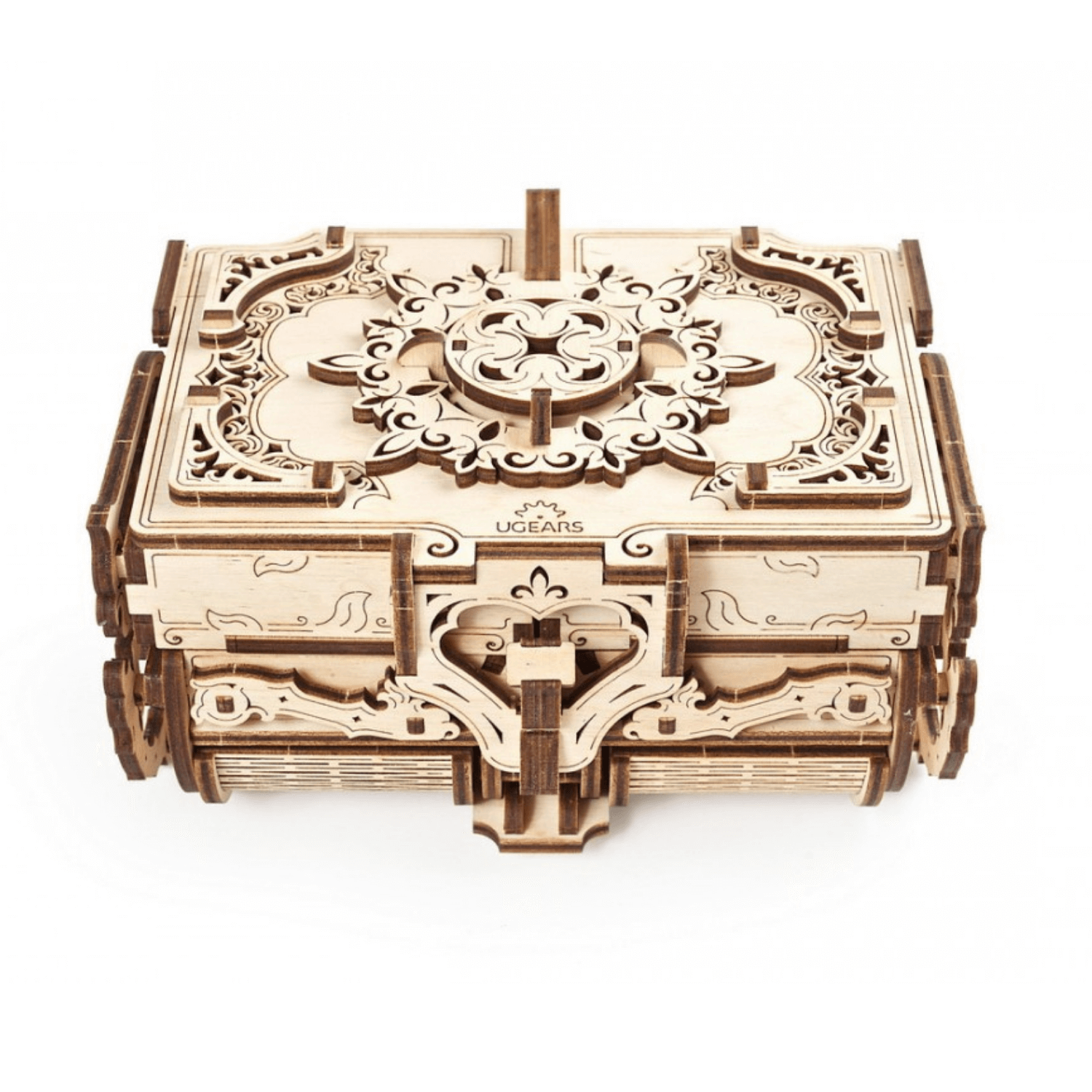 Boîte d'antiquités Puzzle mécanique en bois Ugears