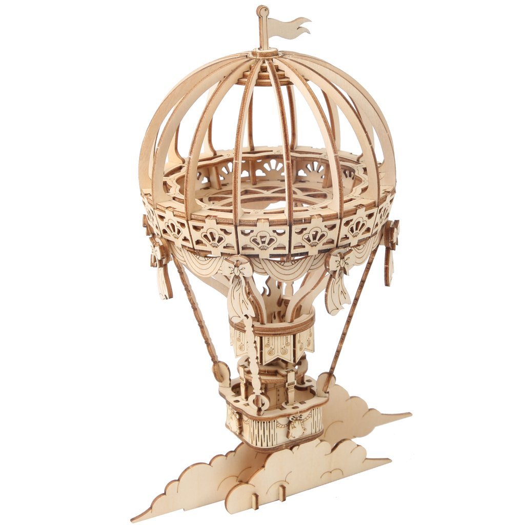 Hot air balloon as a wooden 3D puzzle-3D puzzle-Robotime--