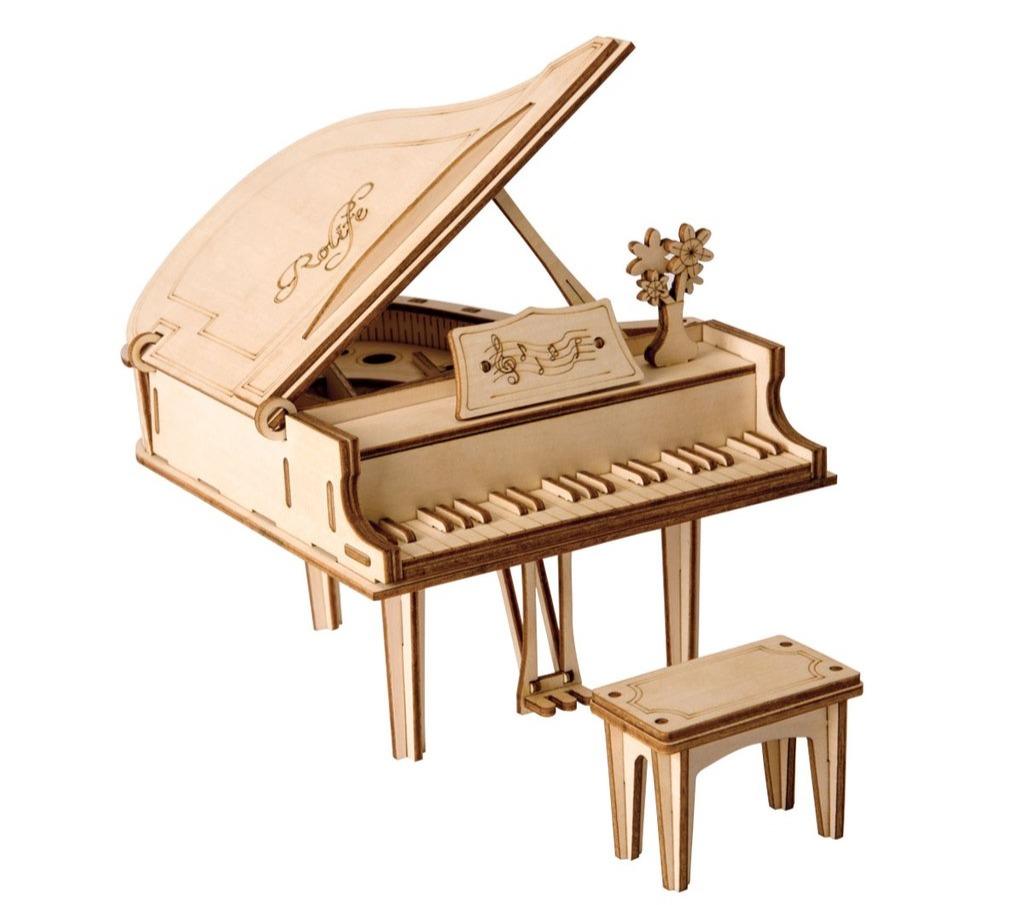 Large Piano Wooden 3D Puzzle-3D Puzzle-Robotime--
