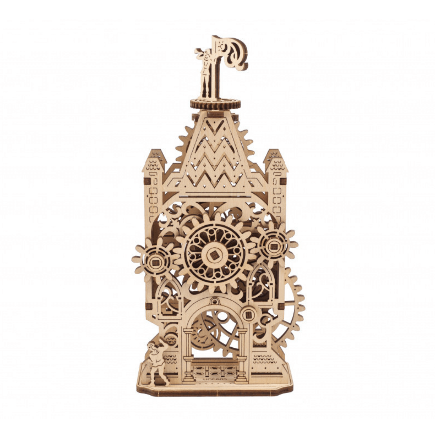 Uhrenturm Mechanisches Holzpuzzle Ugears