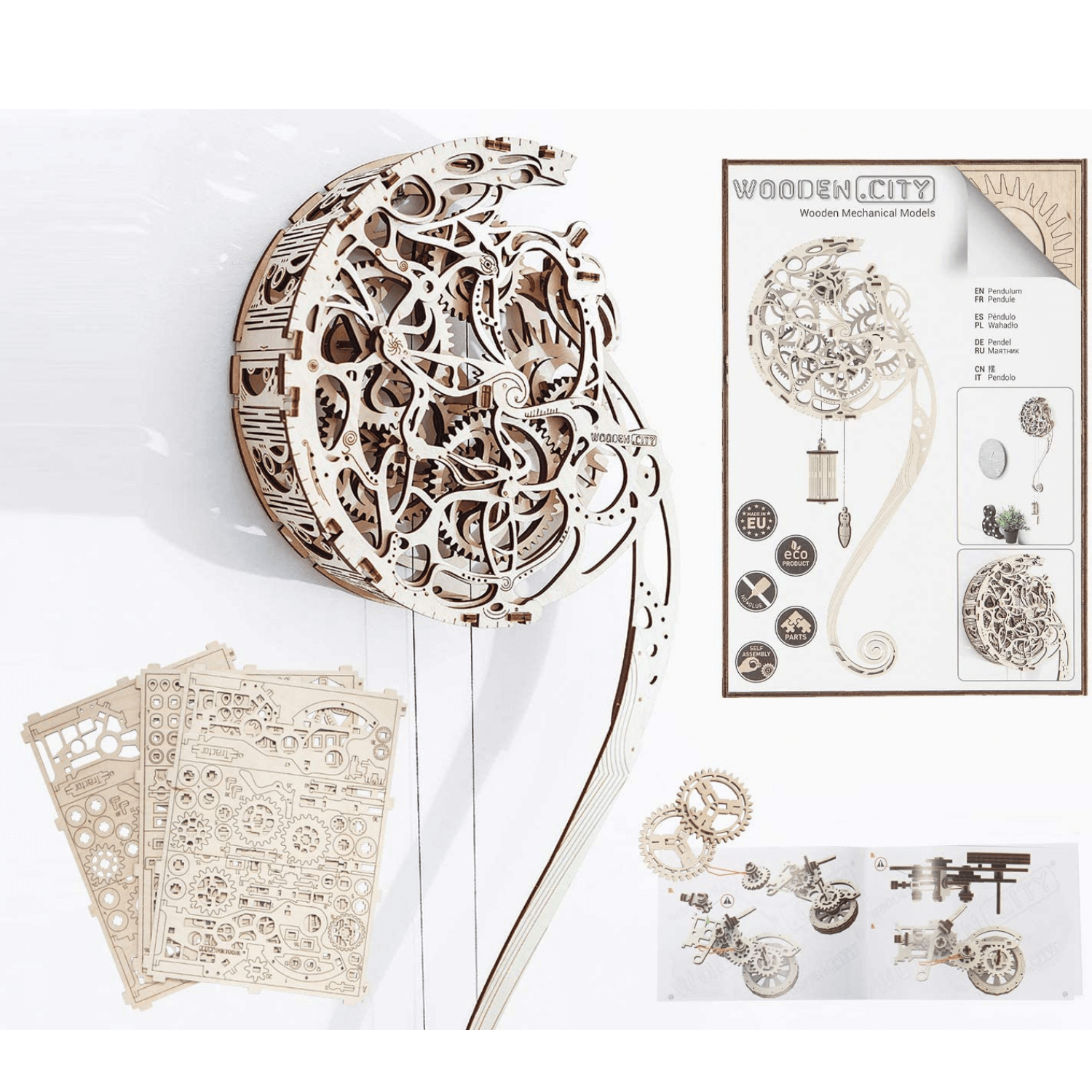 Pendulum Mechanisches Holzpuzzle WoodenCity