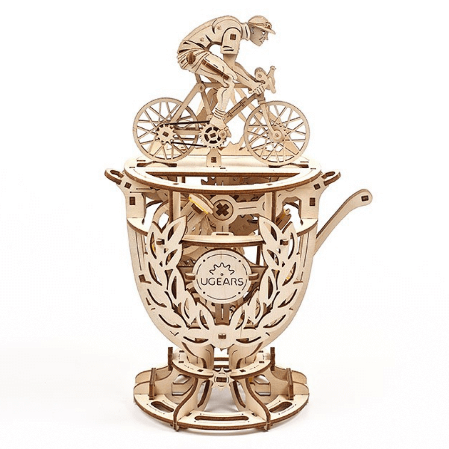 Automaton Bicyclist Mechanical Wooden Puzzle Ugears