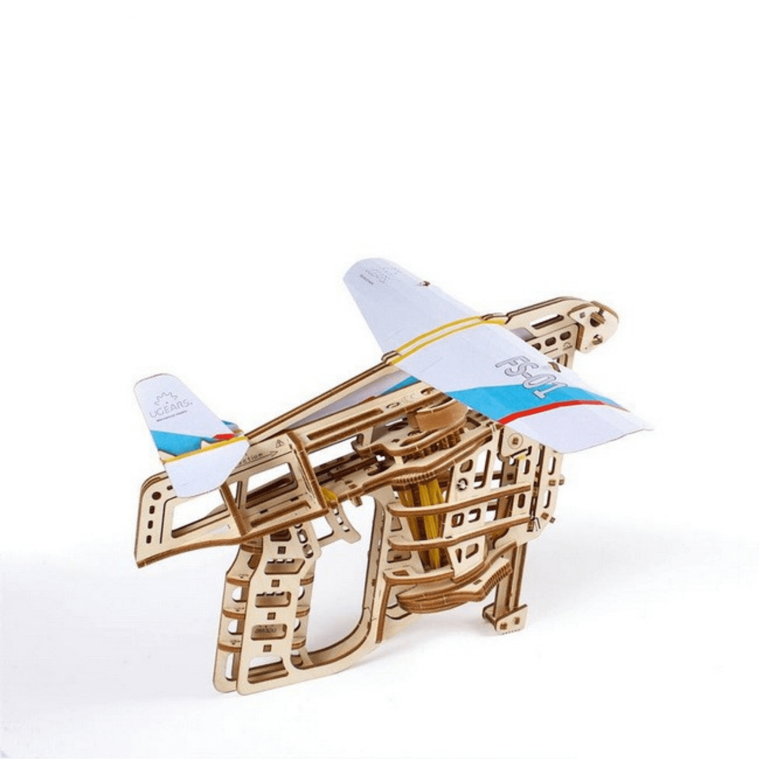 Airplane starter Mechanical wooden puzzle Ugears