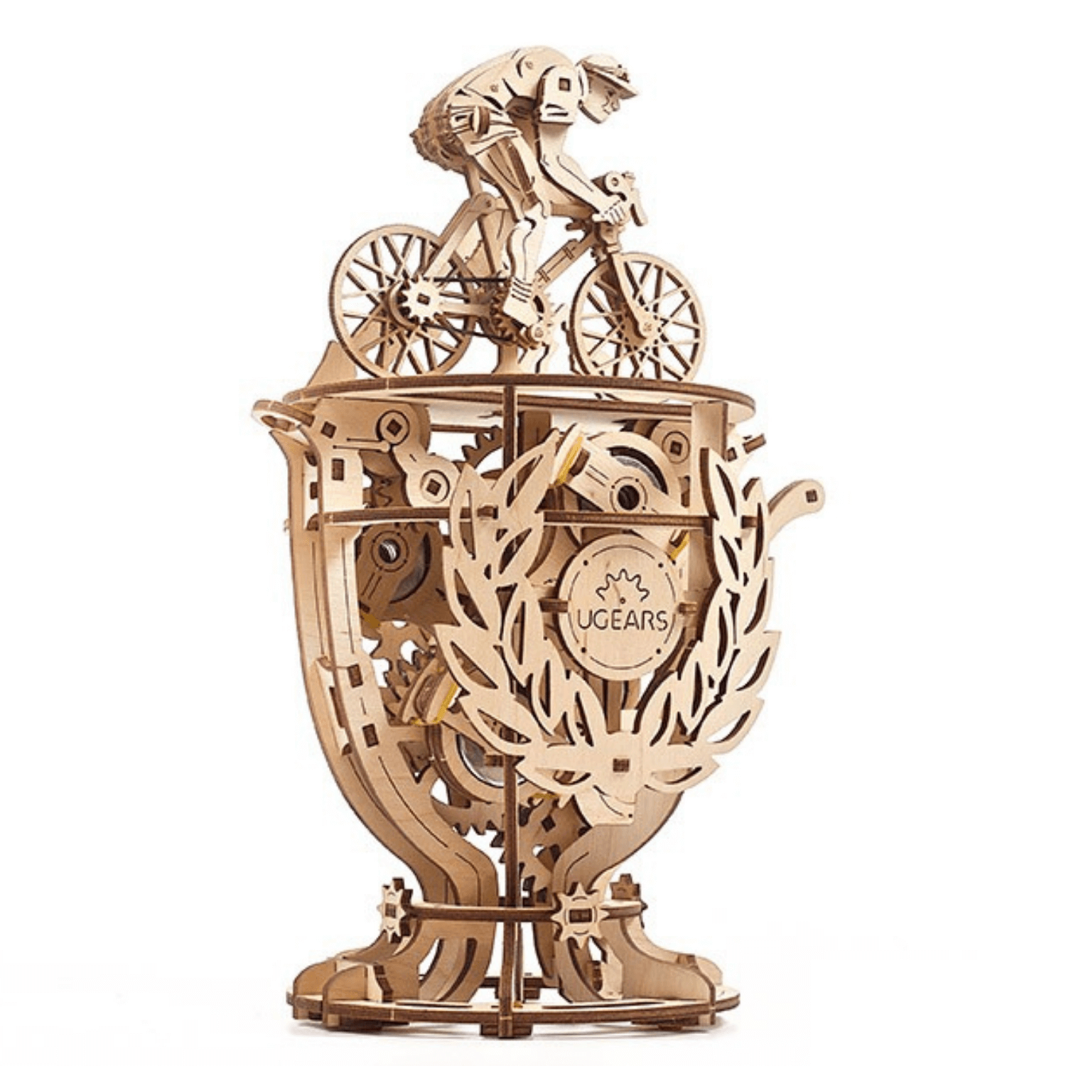 Automaton Bicyclist Mechanical Wooden Puzzle Ugears