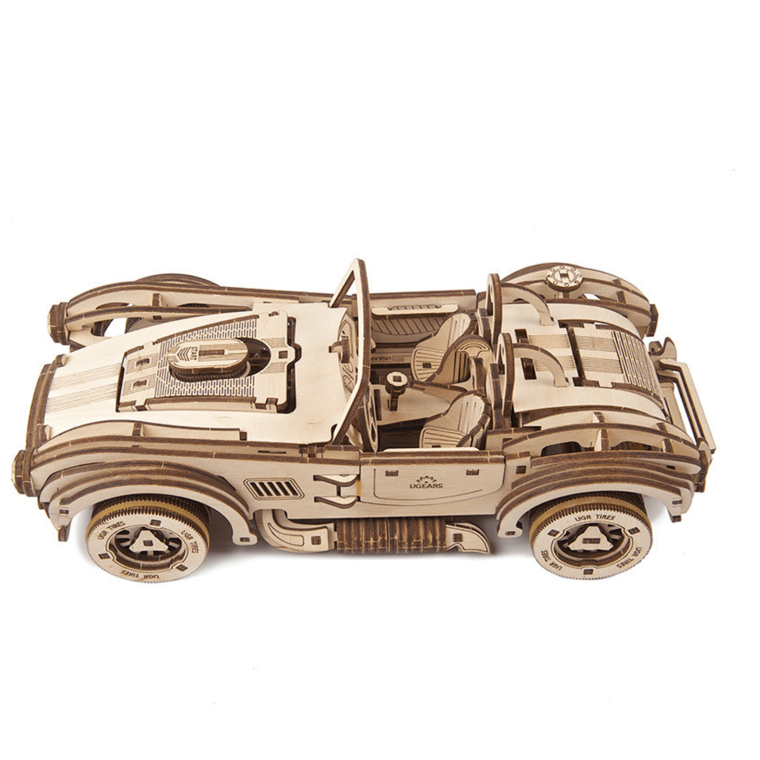 Drift Cobra Racing Car Puzzle mécanique en bois Ugears