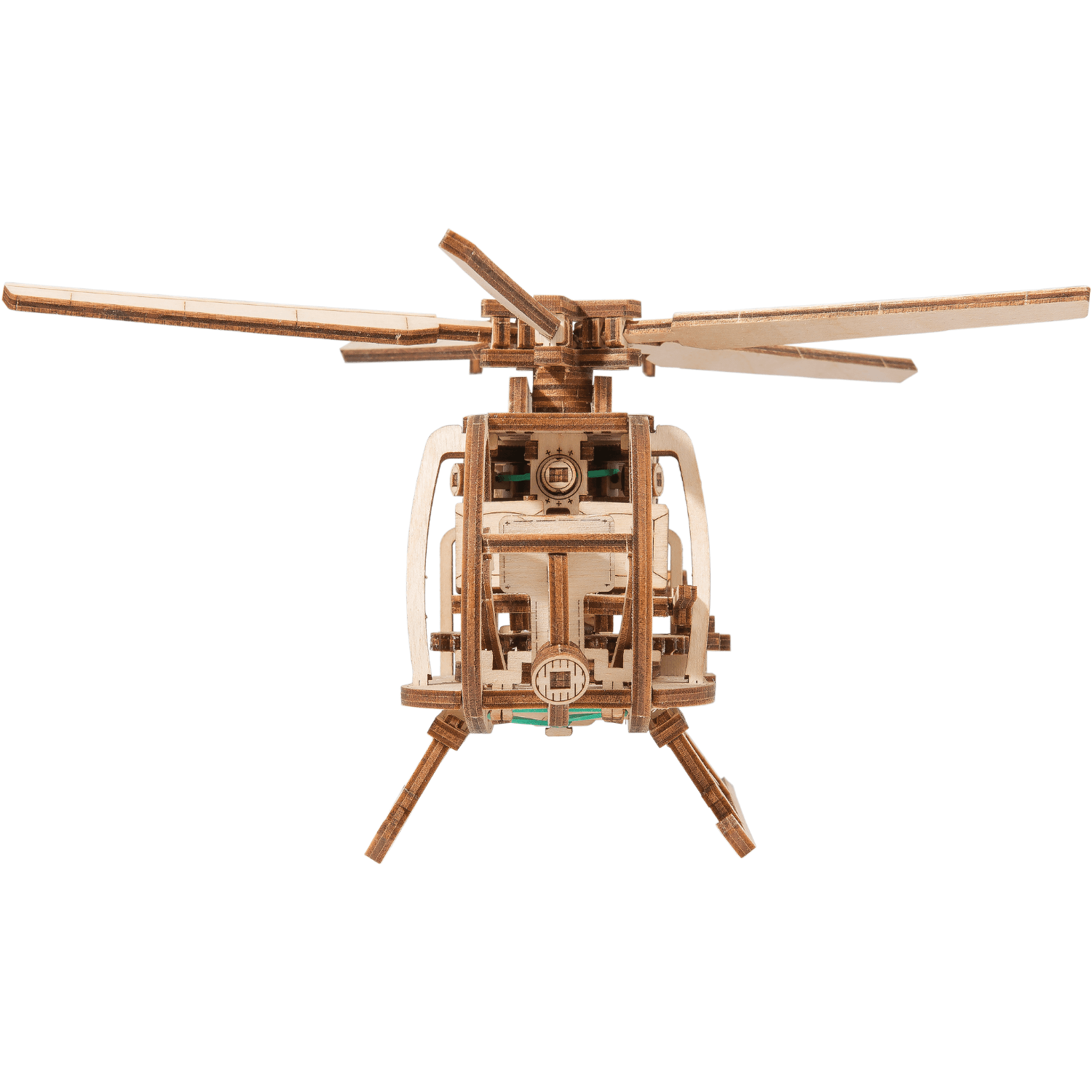 Hélicoptère Puzzle mécanique en bois WoodenCity