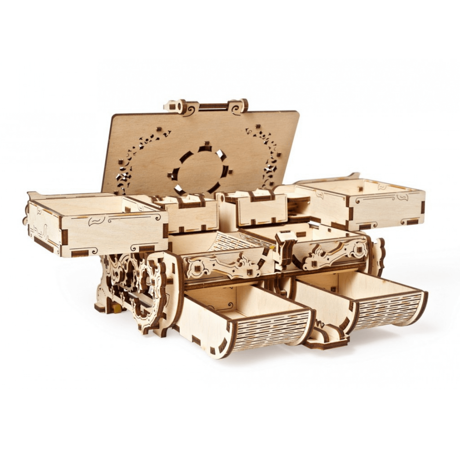 Boîte d'antiquités Puzzle mécanique en bois Ugears