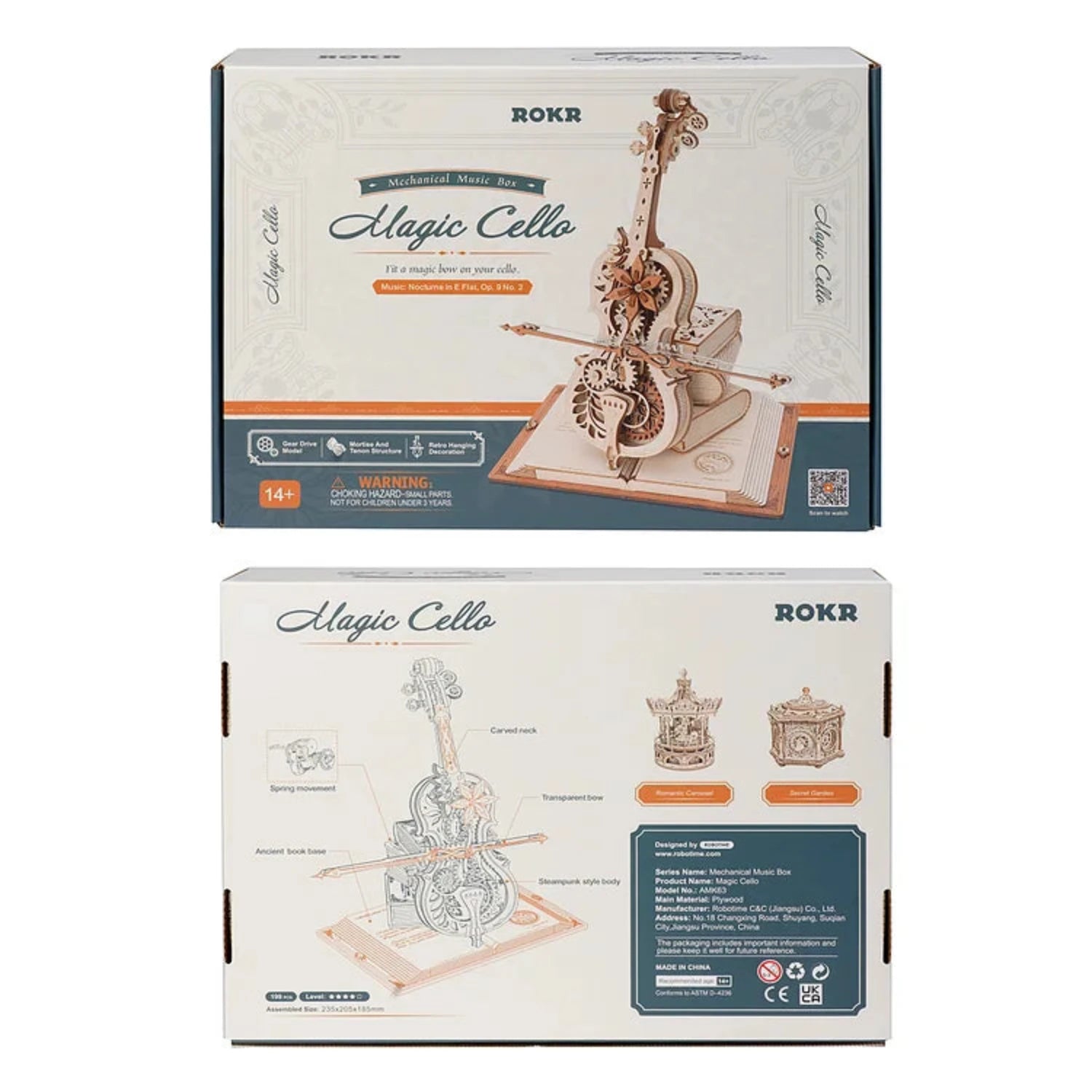 Magic Cello with music 3D puzzle Robotime