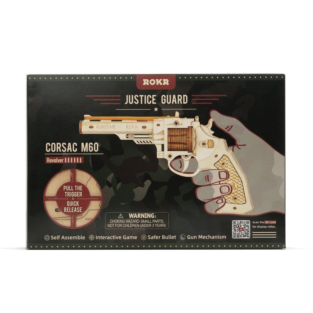 Arme en bois M60 Puzzle mécanique en bois Robotime