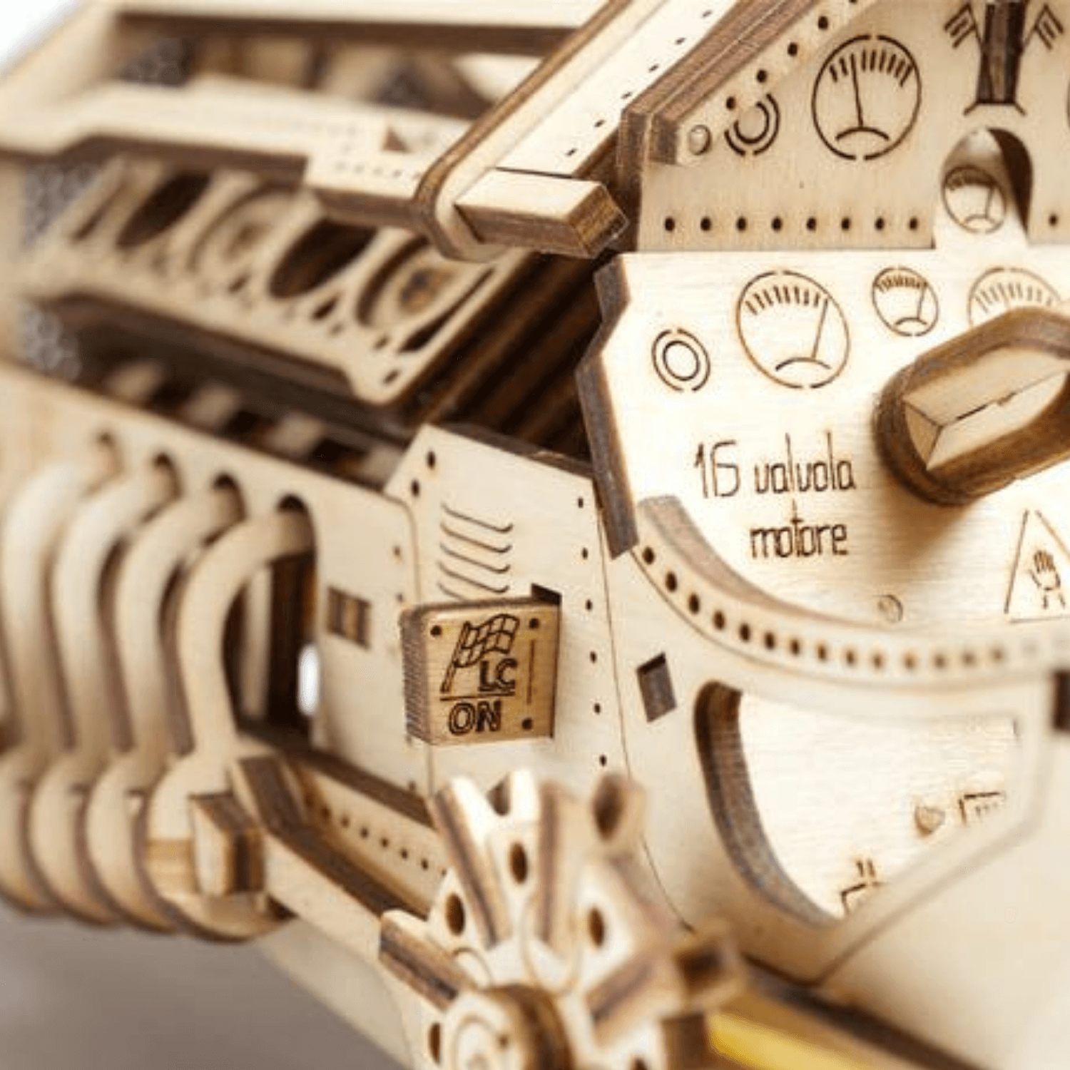 U-9 Grand Prix Car-Mechanical Wooden Puzzle-Ugears--