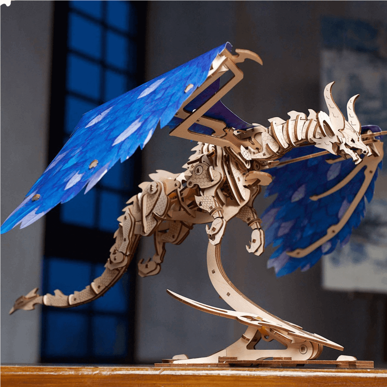 Dragon de tempête Puzzle mécanique en bois Ugears