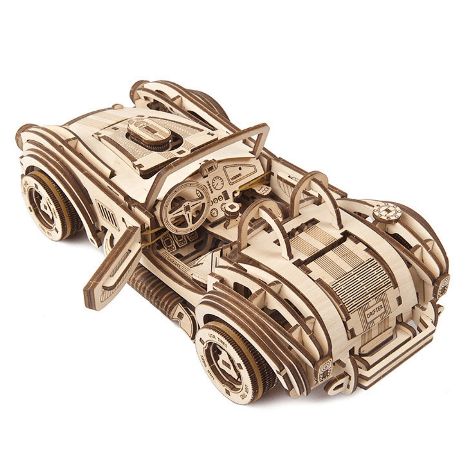 Drift Cobra Racing Car Puzzle mécanique en bois Ugears