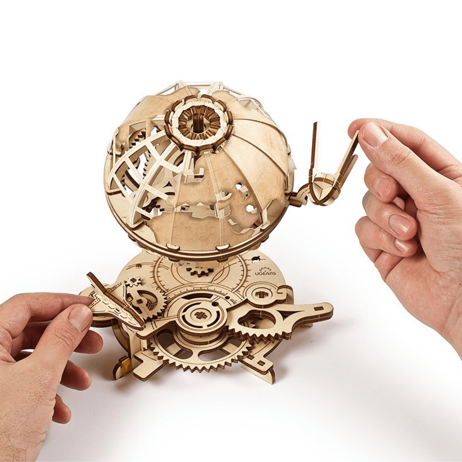 Globus-Mechanisches Holzpuzzle-Ugears--