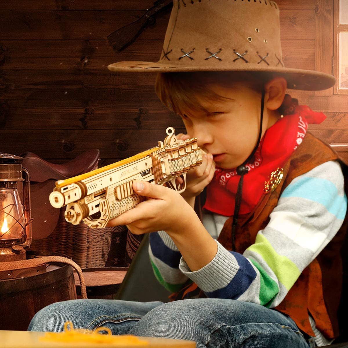 Fusil Terminator M870 Puzzle mécanique en bois Robotime