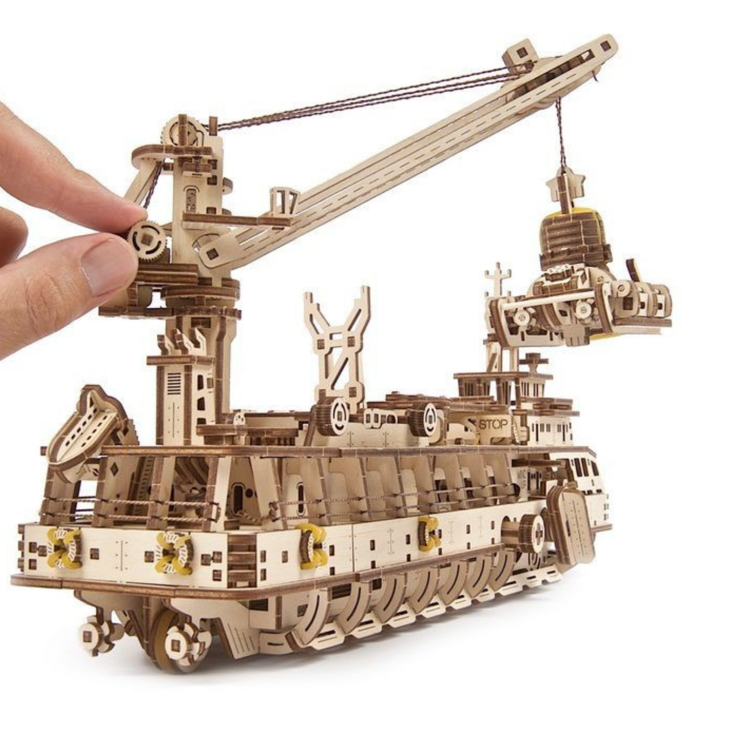 Forschungsschiff Mechanisches Holzpuzzle Ugears
