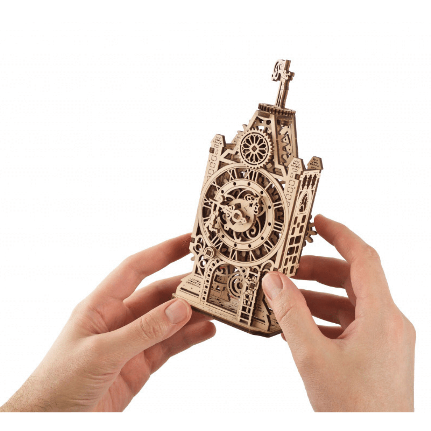 Uhrenturm Mechanisches Holzpuzzle Ugears