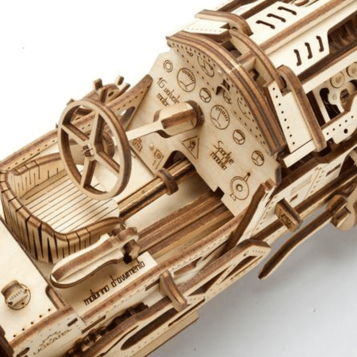 U-9 Grand Prix Car-Mechanical Wooden Puzzle-Ugears--