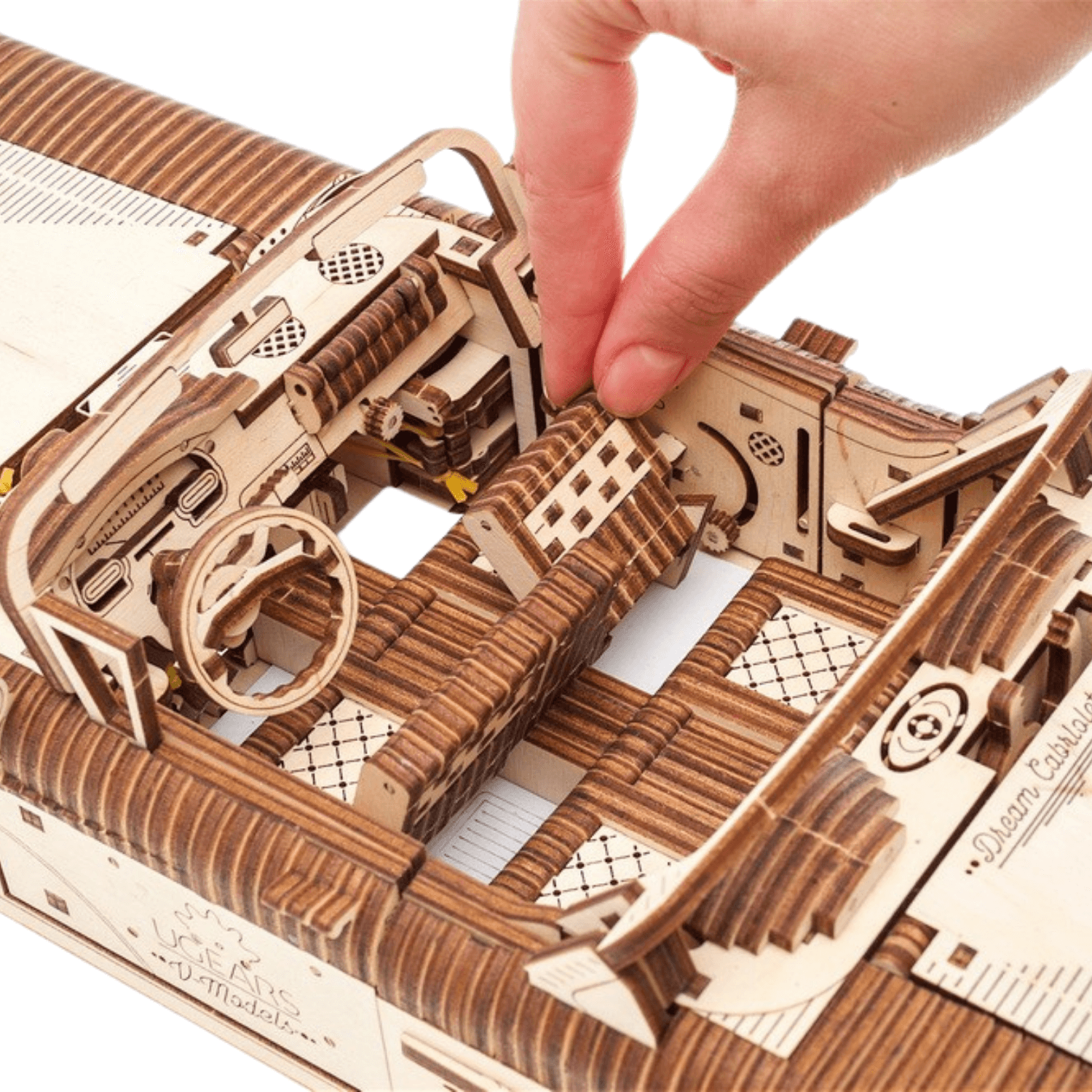 Cabriolet de rêve VM-05-Puzzle mécanique en bois-Ugears--