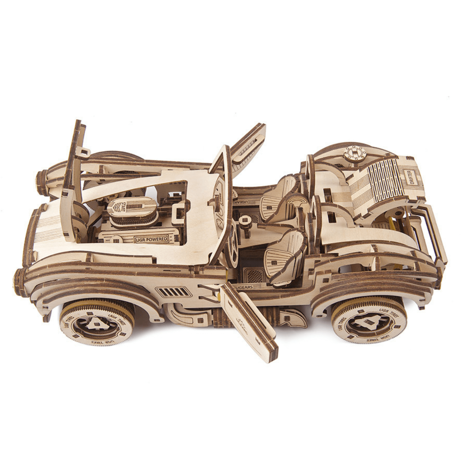 Drift Cobra Racing Car Puzzle mécanique en bois Ugears