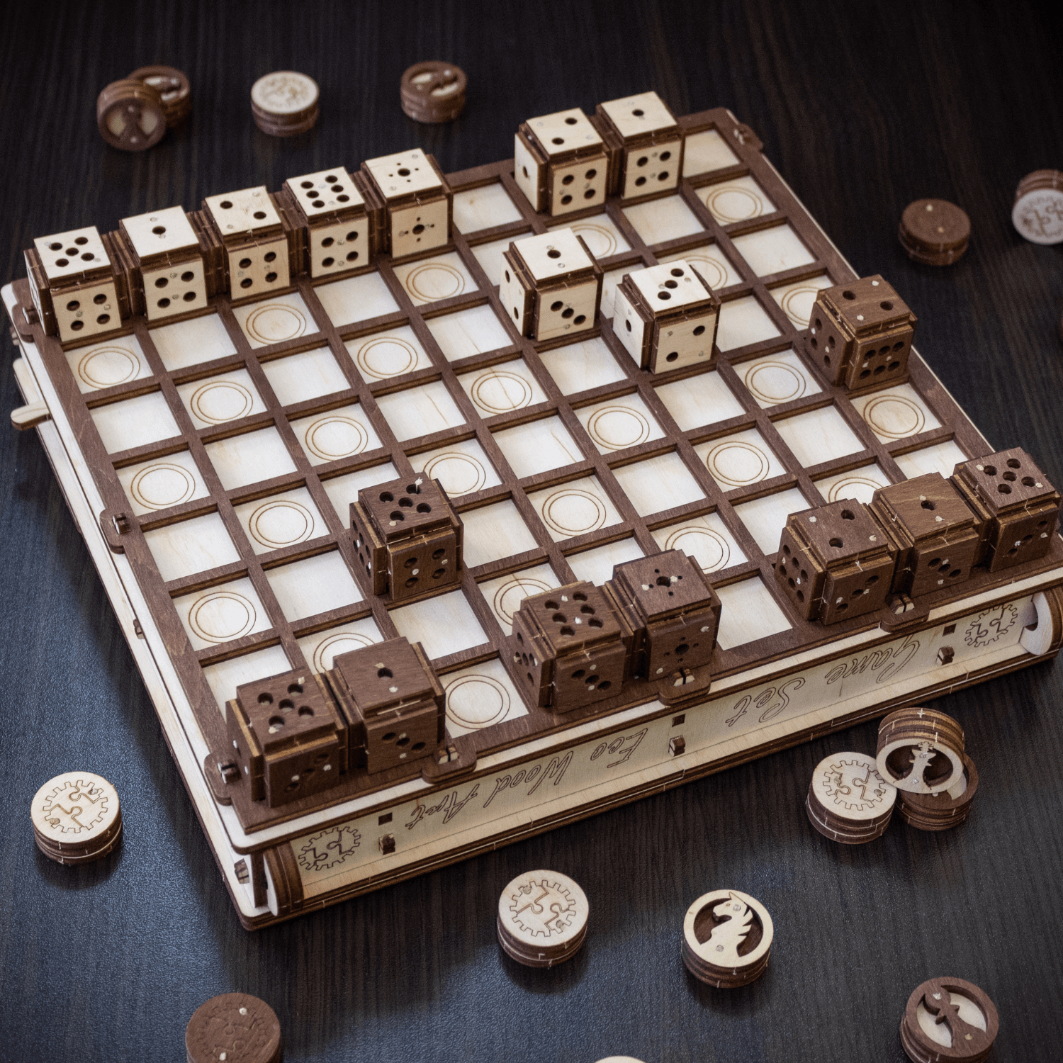 Game set-mechanical wooden puzzle-Eco-Wood-Art--