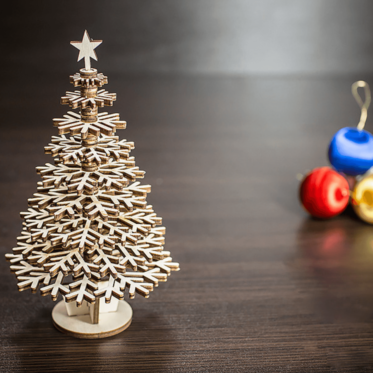Christmas tree 3D puzzle kit Eco-Wood-Art