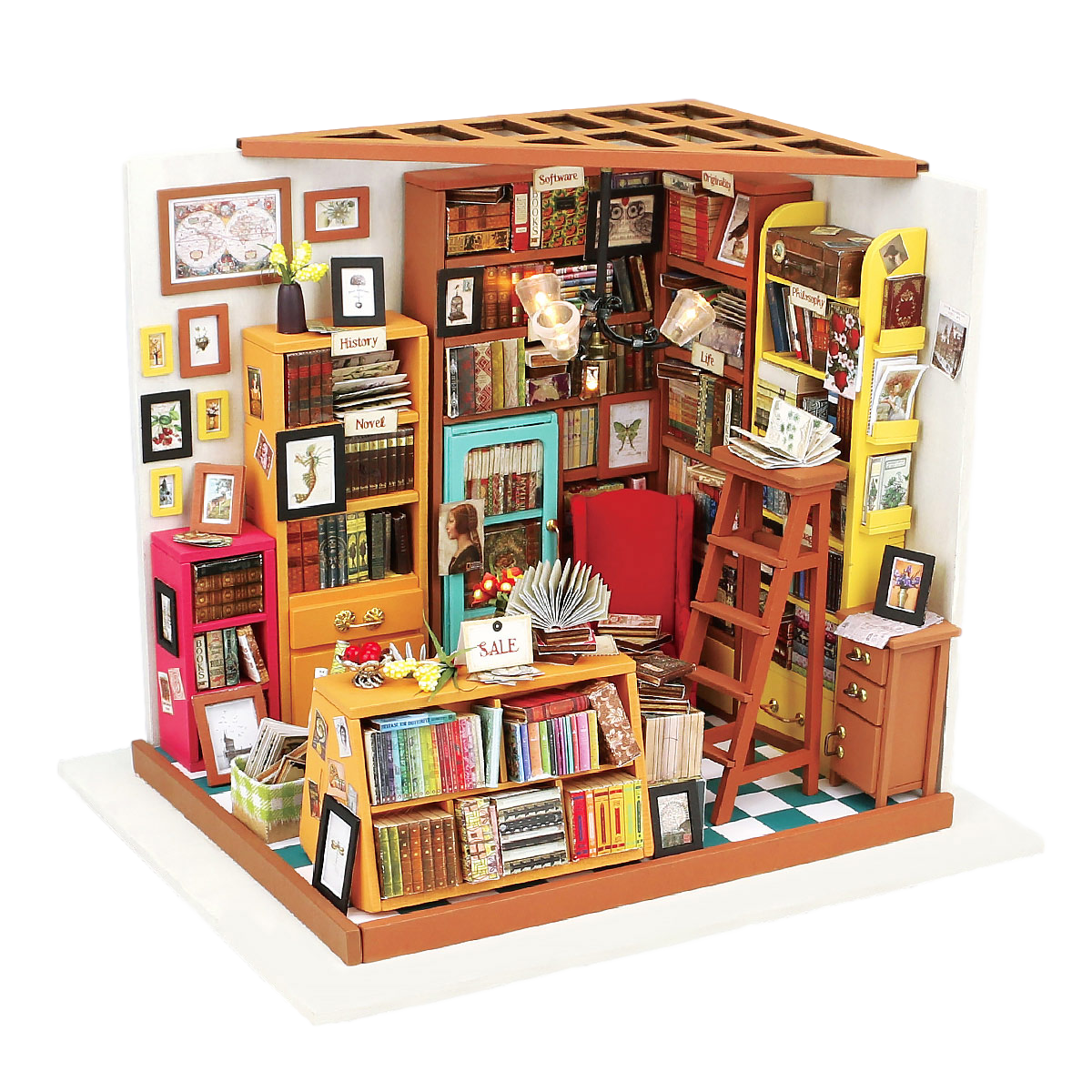 Sam's Study (study) Miniature house Robotime
