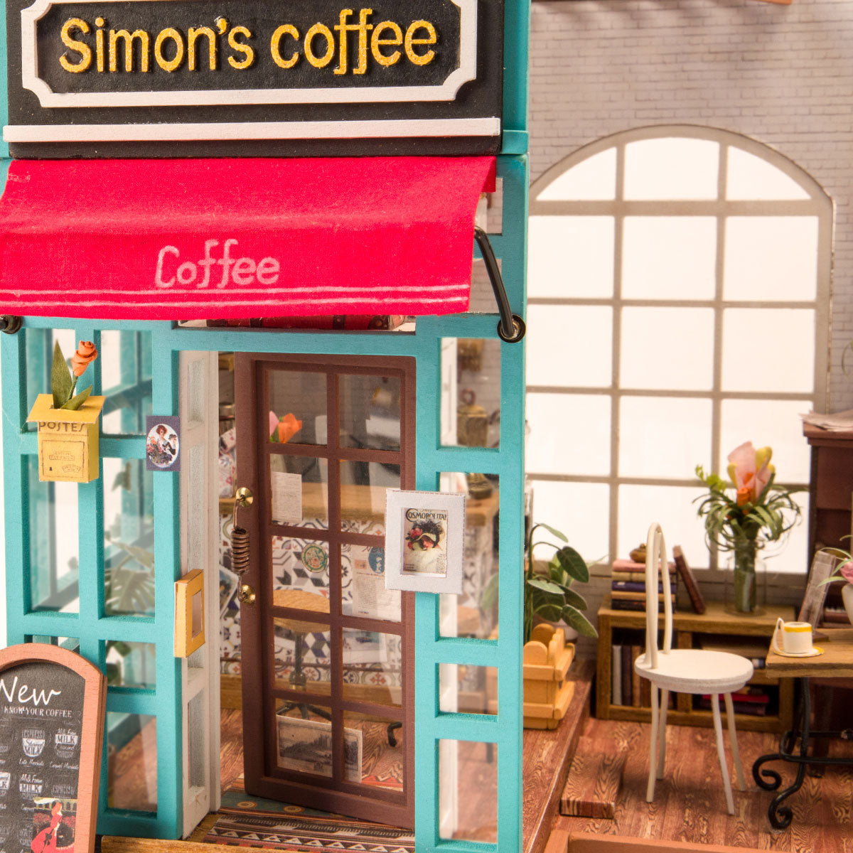 Simon's Coffee Shop Miniaturhaus Robotime